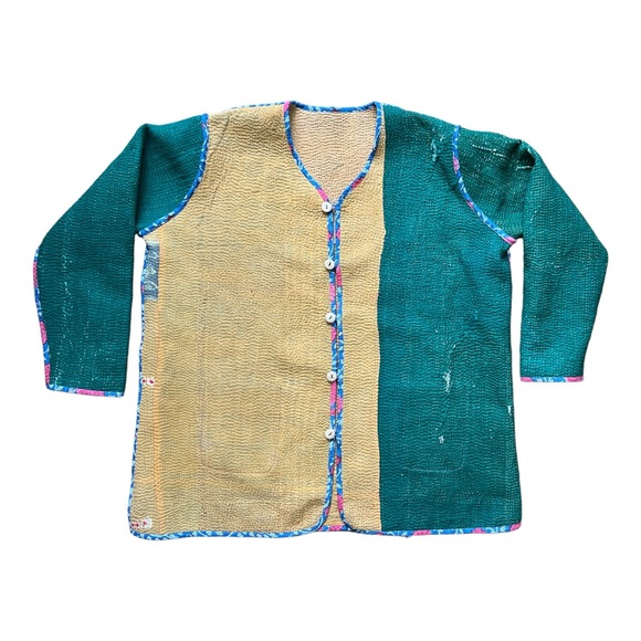 Reversible Kantha Jacket - Picture 2 of 6